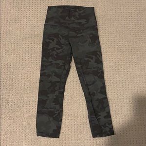 Green Camo Lululemon Align Crop 21” legging